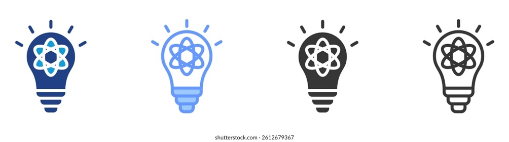 Innovation lab icon set multiple style collection