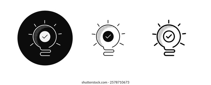 innovation, light bulb, editable stroke, bright idea, business strategy, monoline custom hand-drawn style, icon, inspiration, creativity, problem-solving, smart solutions.