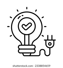 Innovation light bulb vector design isolated on white background