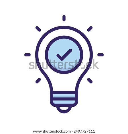 Innovation light bulb vector design isolated on white background