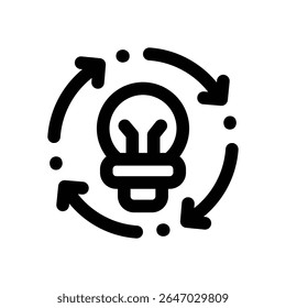 innovation line icon. Clean and minimalist vector icon for websites, mobile apps, presentations, and logos. Fully scalable and customizable for any project.