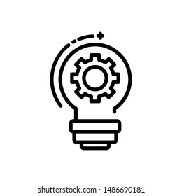 innovation line icon sign. innovation symbol, logo illustration. Different style icons set. Pixel perfect vector graphics - Vector