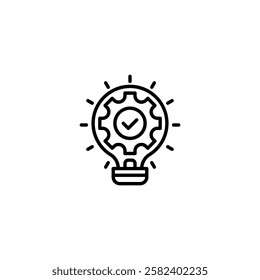 Innovation line icon. Universal creative premium symbol. Vector sign icon logo template. Vector illustration