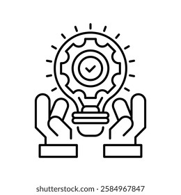 Innovation line icon. Universal creative premium symbol. Vector sign icon logo template. Vector illustration