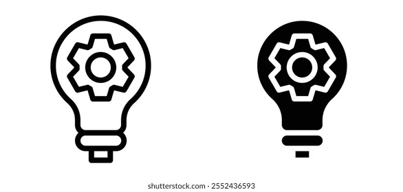 Conjunto de Vectores de iconos de revestimiento de innovación.