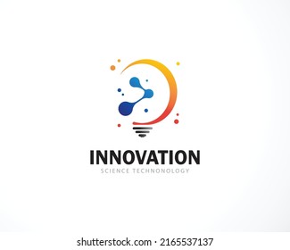 Innovation Logo Creative Bulb Science Lab Stock Vector (Royalty Free ...