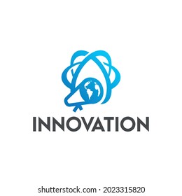 Innovation logo designs template. Modern logo innovative concept for fintech and digital finance industry