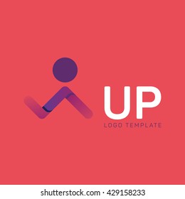 Innovation logo. Progress logo. Start up logo. Grow logo