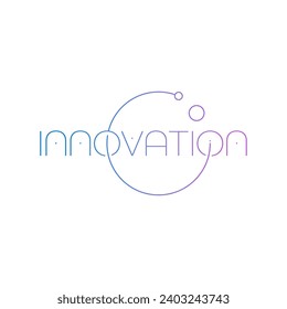 innovation logo. innovation word concept. innovation concept for business, school, science world