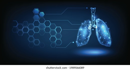 Innovation of medicine science examination diagnosed healthy of lung.Futuristic concepts.Vector illustrations.