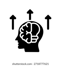 Innovation Mindset Icon Glyph Vector Illustration