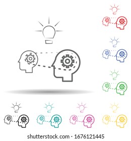 Innovation multi color set icon. Simple thin line, outline vector of education icons for ui and ux, website or mobile application