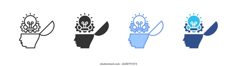 Innovation Multi Style Icon Set Vector