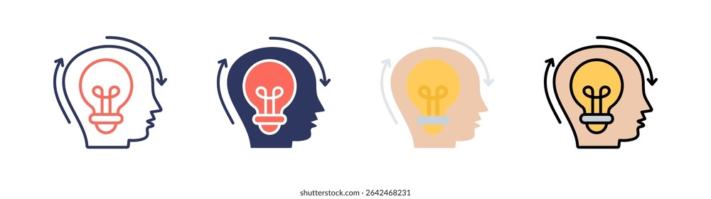 Innovation Multi Style Icon Set Vector