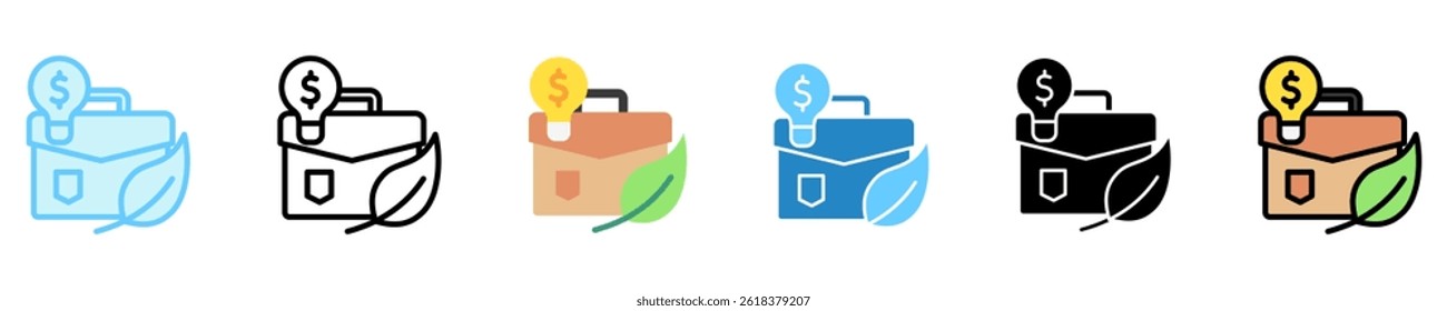 Innovation multi style, mini illustration icon. use for modern concept, print, UI, UX kit, web and app development. Vector EPS 10, related to business, green industry, eco friendly and economy .