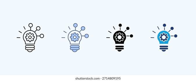 Innovación Icono múltiple Vector de ilustración