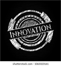 Innovation on chalkboard