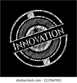 Innovation on chalkboard