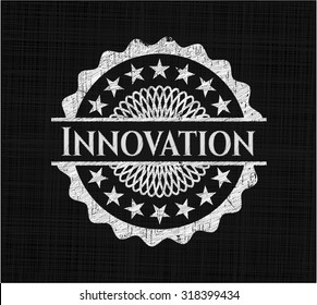 Innovation on chalkboard