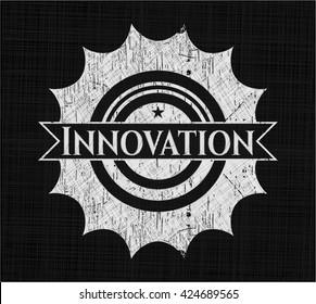 Innovation on chalkboard
