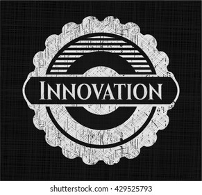 Innovation on chalkboard