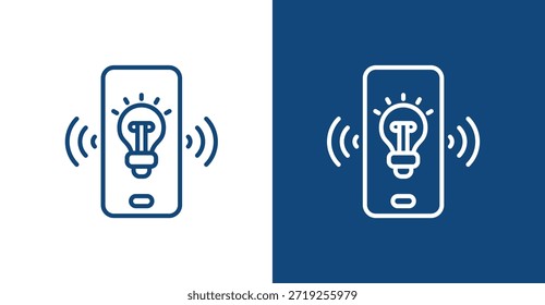 Innovation Outline, mit hellem und dunklem Hintergrund