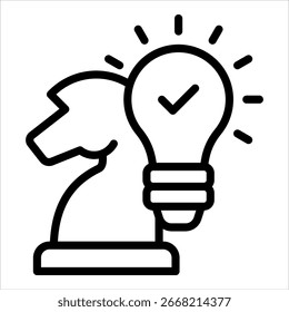 Innovation Plan Icon Element For Design