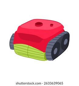 inovador pool limpando desenho animado robô. filtração por sução, detritos algas, inovação sem fio programável pool limpando sinal robô.