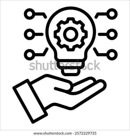 Innovation Process Icon Element For Design