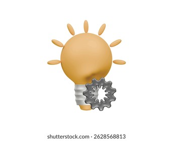 Icono de ilustración 3D de render de innovación
