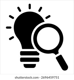 Innovation Research Icon Element For Design