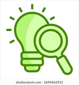 Innovation Research Icon-Element für Design