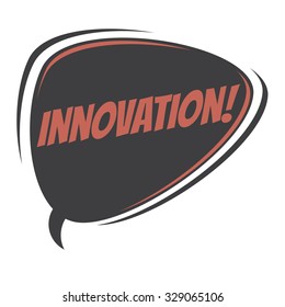 innovation retro speech bubble
