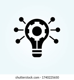 innovation search Vector Solid style illustration. Startup and New Business symbol icon. EPS 10