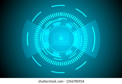 innovation security from malware, hacker, virus, cyber crime, attack. padlock security. vector illustration.