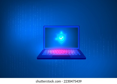 innovation security and protection from hackers and malware technology illustration