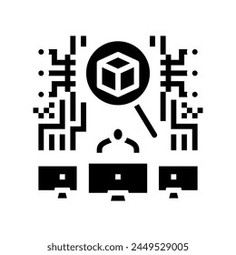 innovation seeker tech enthusiast glyph icon vector. innovation seeker tech enthusiast sign. isolated symbol illustration