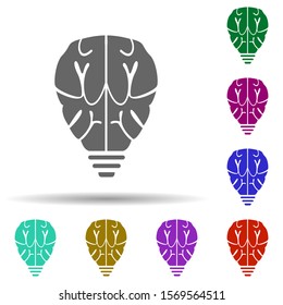 Innovation sign in multi color style icon. Simple glyph, flat vector of software development icons for ui and ux, website or mobile application