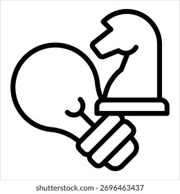 Innovation Strategy Icon Element For Design