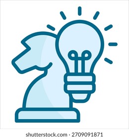 Icono de estrategia de innovación para el diseño