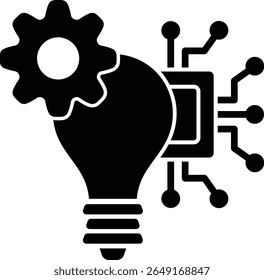innovation tech idea bulb technology gear ai electronics 11358