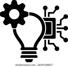 innovation tech idea bulb technology gear ai electronics 11357