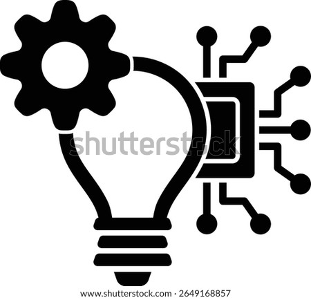innovation tech idea bulb technology gear ai electronics 11357