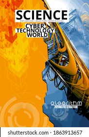 Innovationstechnologie-Hintergrund Hightech-Kommunikationskonzept, Vektorgrafik