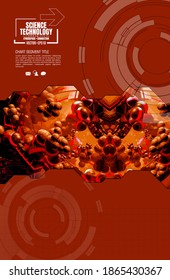 Innovation technology background Hi-tech communication concept, vector illustration