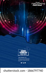 Innovation technology background Hi-tech communication concept, vector illustration