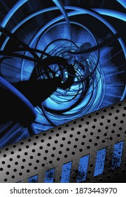 Innovation technology background Hi-tech communication concept, vector illustration