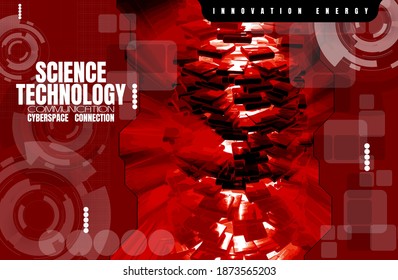 Innovation technology background Hi-tech communication concept, vector illustration
