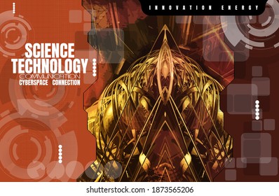 Innovation technology background Hi-tech communication concept, vector illustration