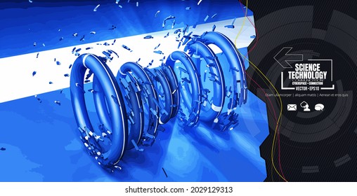 Innovation technology background Hi-tech communication concept, vector illustration